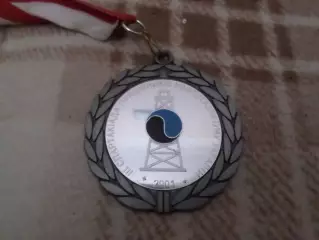 Медаль Волейбол 3-я спартакиада работников Нафтогазпрому Украины 2001 г