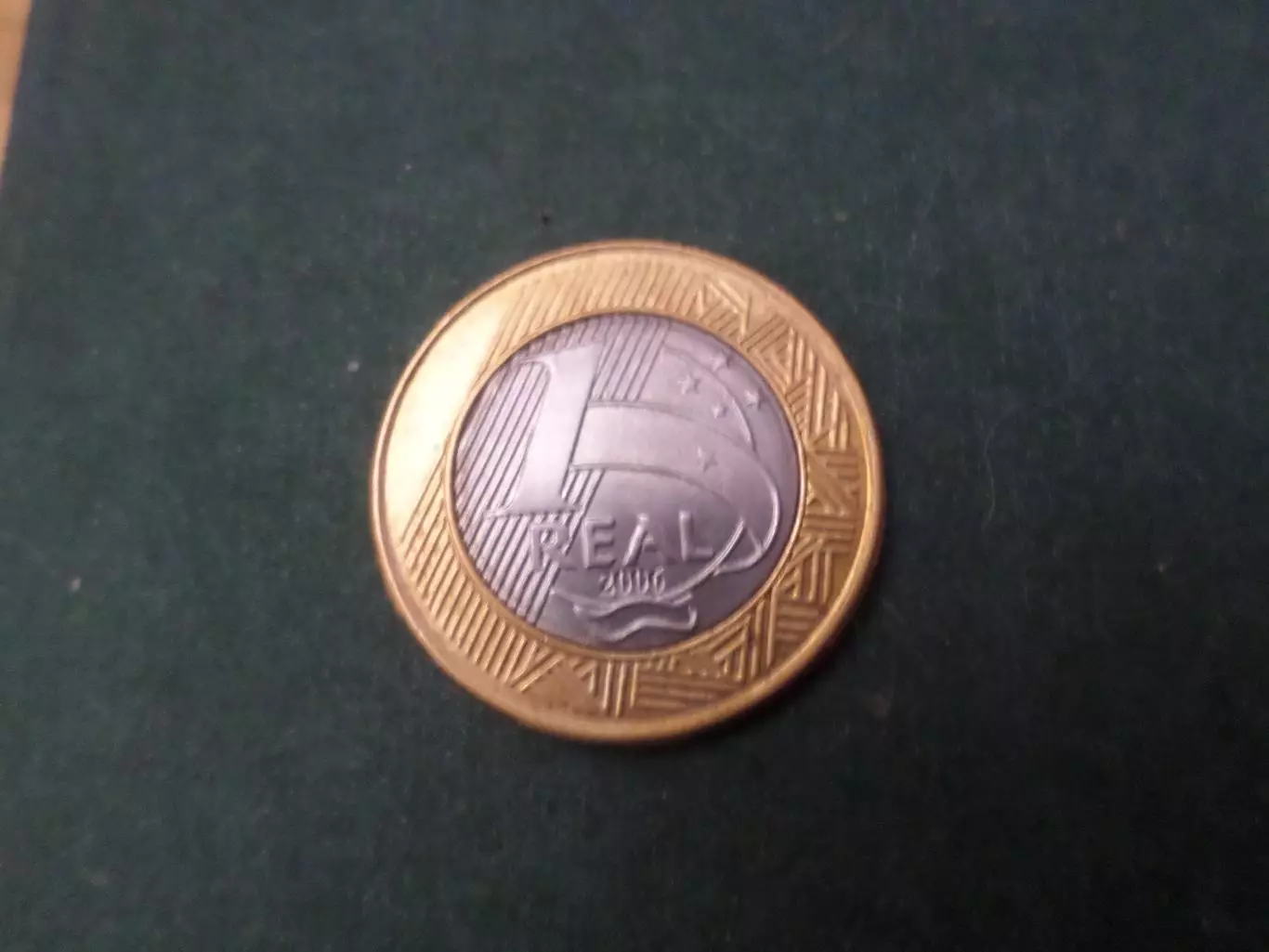 Монета 1 реал Бразилия 2006 г