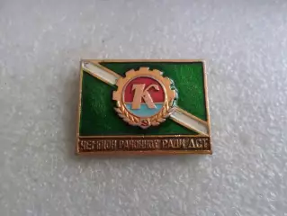 значок Чемпион районного совета ДСО Колос