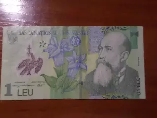 Банкнота 1 лей Румыния 2006 г