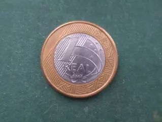 Монета 1 реал Бразилия 2009 г