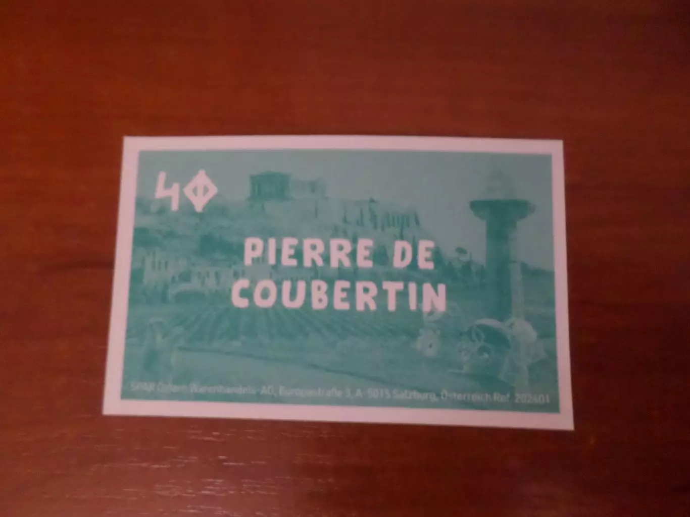 наклейка Пьер де Кубертен 1