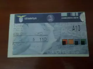 Билет к матчу Лацио - Торино Италия 2008-2009
