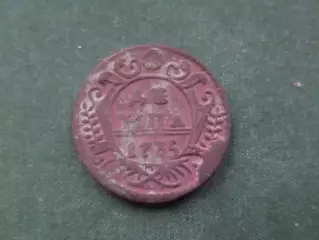 Монета Деньга 1735 г