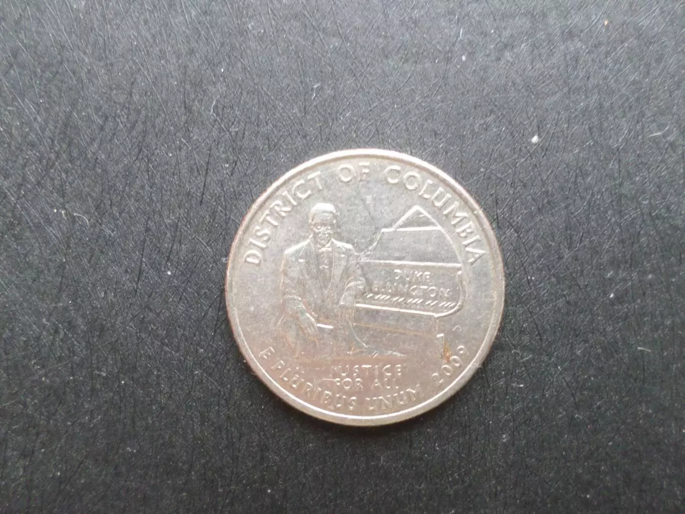 Монета 25 центов квотер США 2009 г округ Колумбия