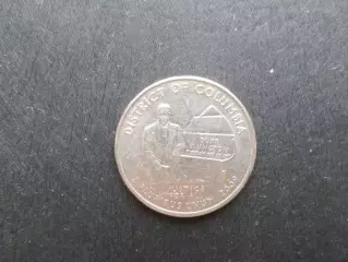 Монета 25 центов квотер США 2009 г округ Колумбия