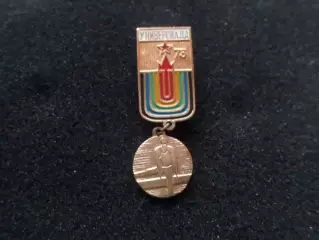 Значок Универсиада 1973 г гимнастика