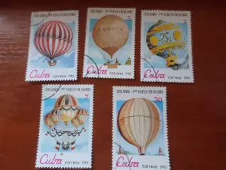 Марки Куба Воздушные шары 1983 г гаш