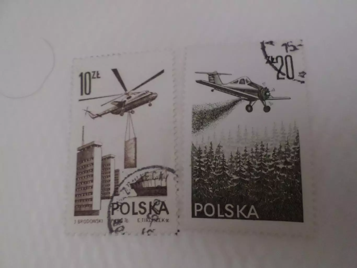 Марки Польша авиация Самолеты гаш