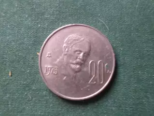 Монета 20 сентаво Мексика 1975 г