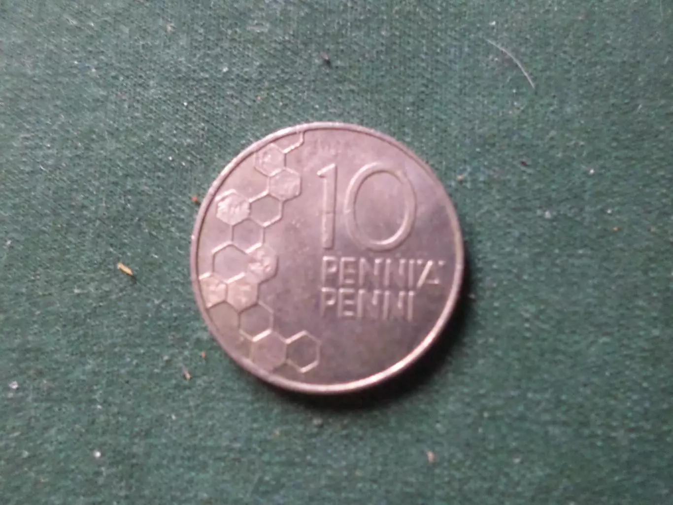 Монета 10 пенни Финляндия 1990 г