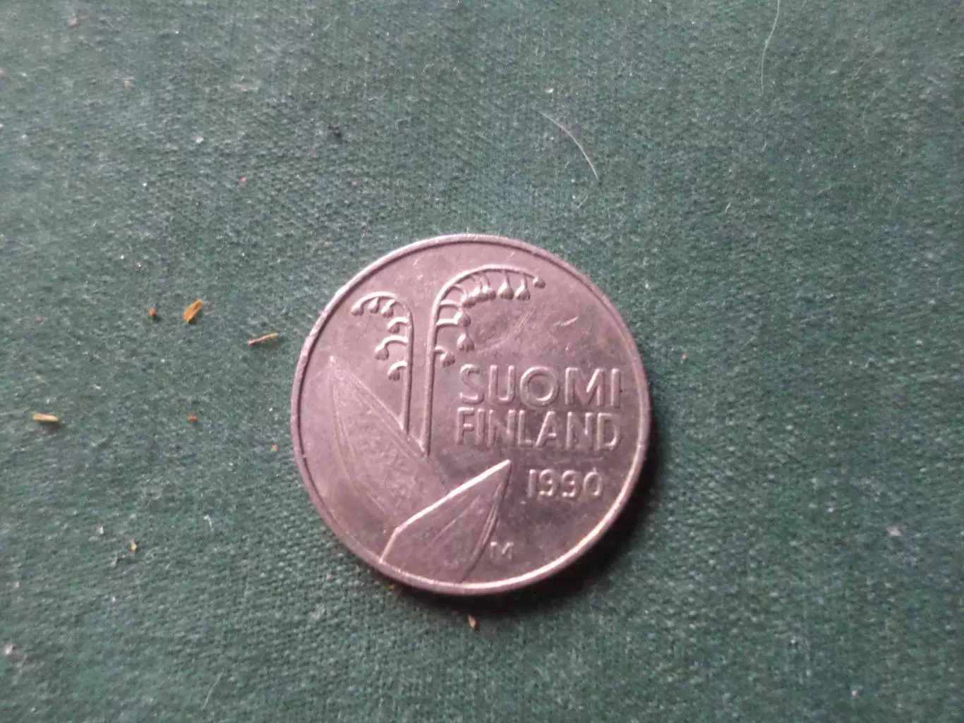 Монета 10 пенни Финляндия 1990 г 1