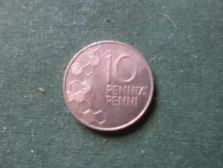 Монета 10 пенни Финляндия 1990 г