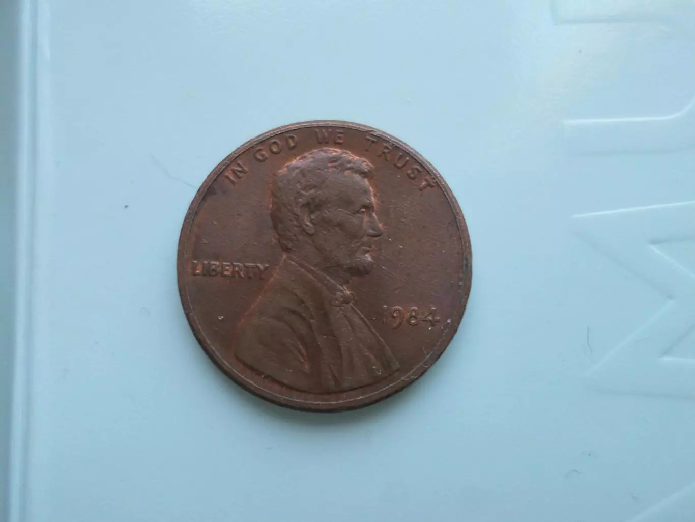 Монета 1 цент США 1984 г