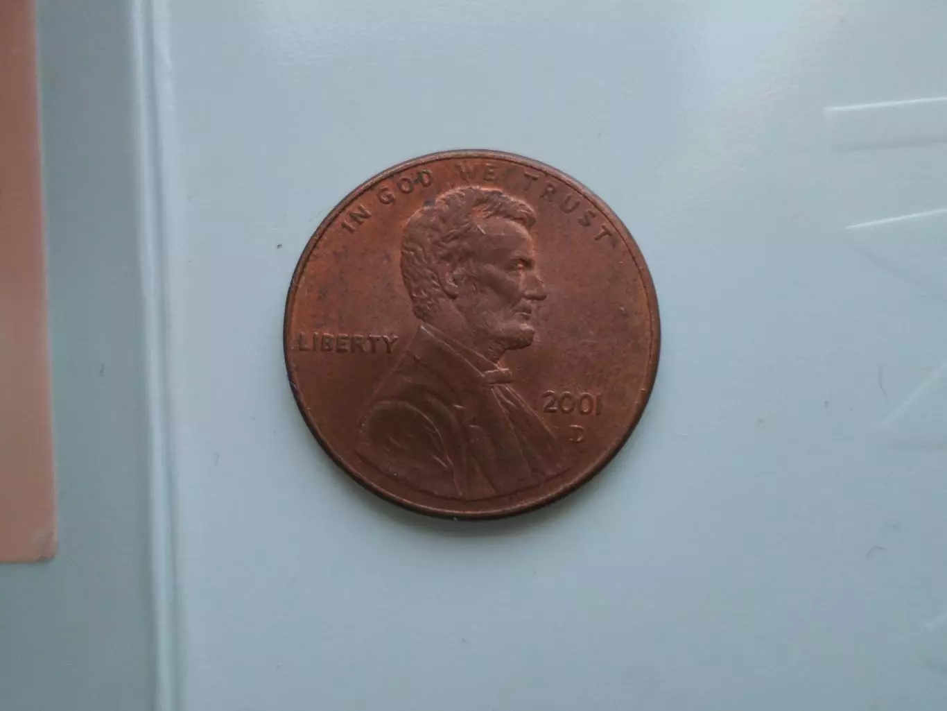 Монета 1 цент США 2001 г