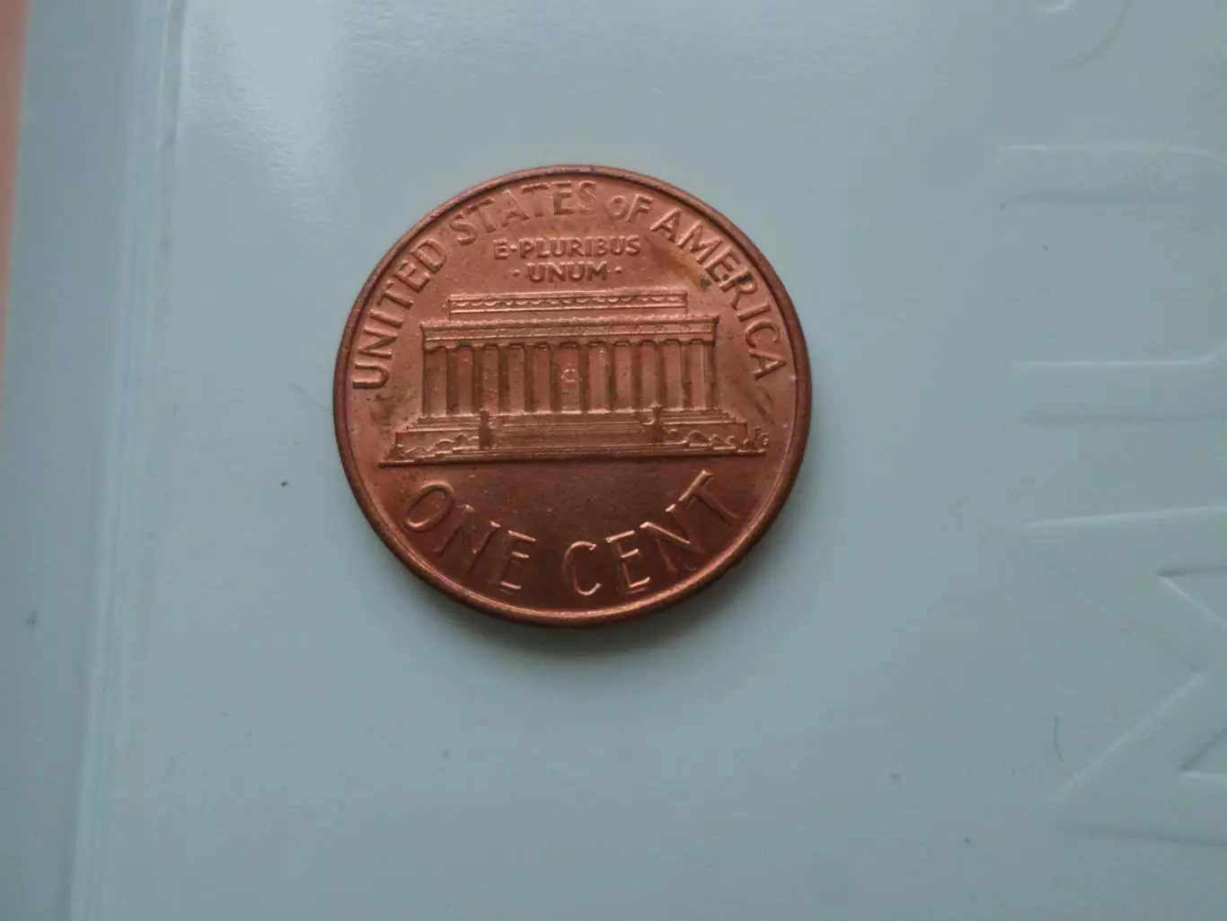 Монета 1 цент США 1987 г 1