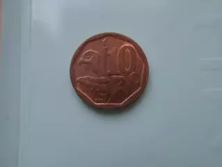 Монета 10 центов ЮАР 2017 г