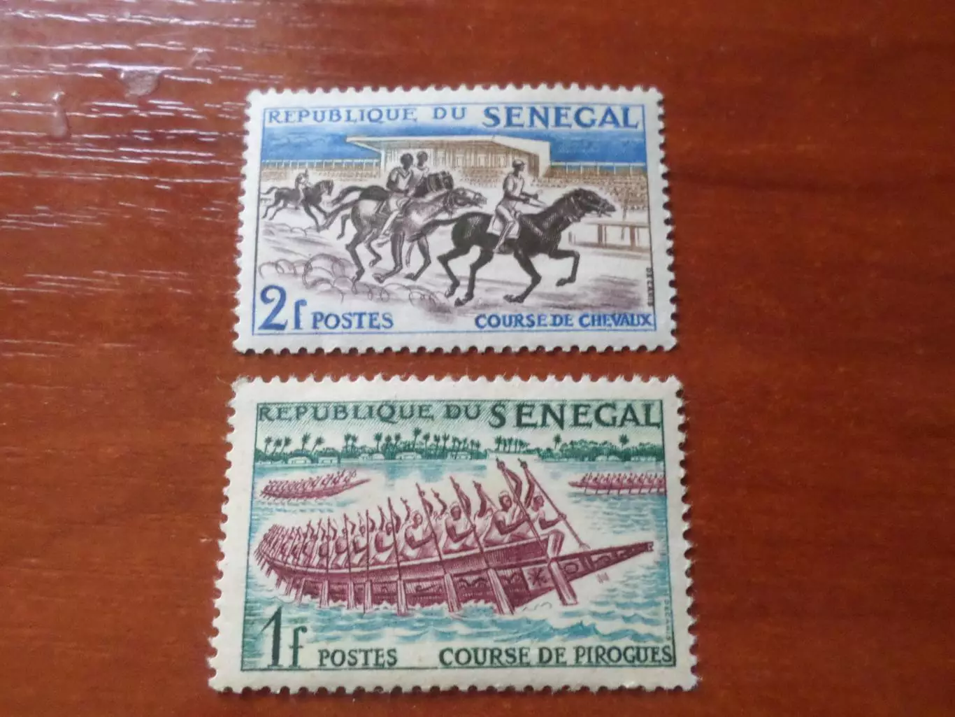 Марки Сенегал Конный спорт, гребля 1961 г негаш