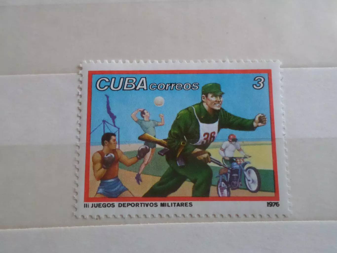 марки Куба спорт 1976 г негаш