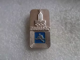 значок Олимпиада-80 Москва 1980 академическая гребля сер