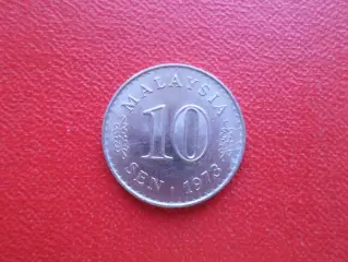 Монета 10 сен Малайзия 1973 г