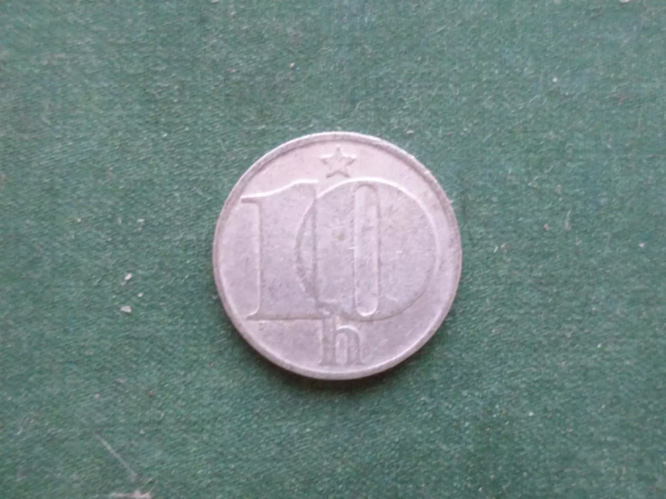 Монета 10 геллеров Чехословакия 1978 г