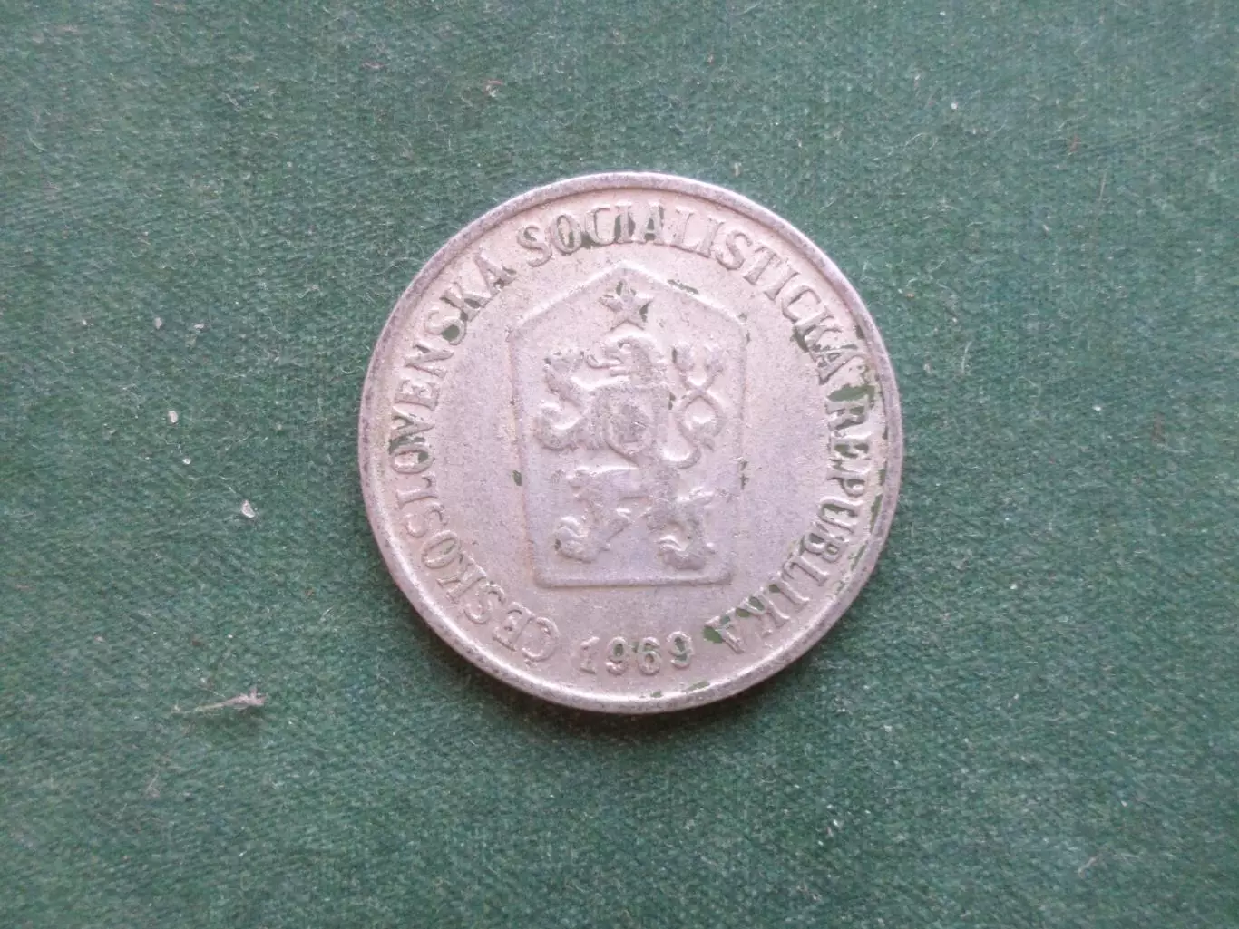 Монета 10 геллеров Чехословакия 1969 г 1