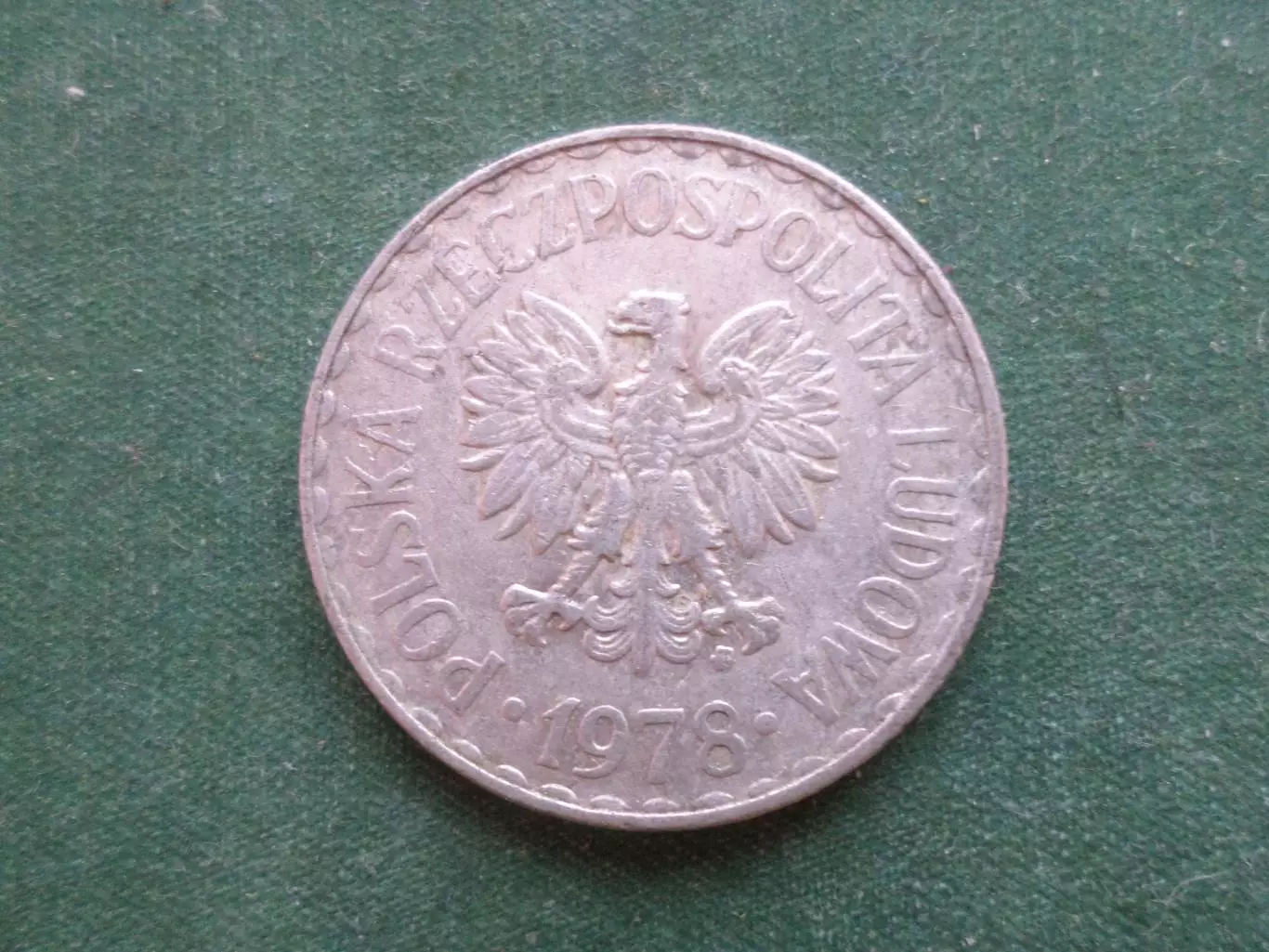 Монета 1 злоты1 Польша 1978 г 1