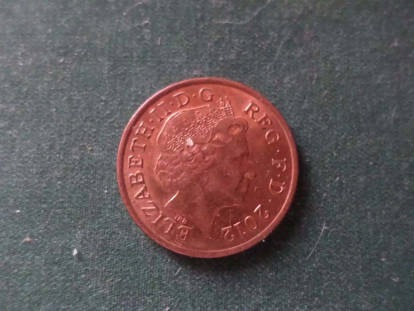 Монета 1 пенни Великобритания 2012 г