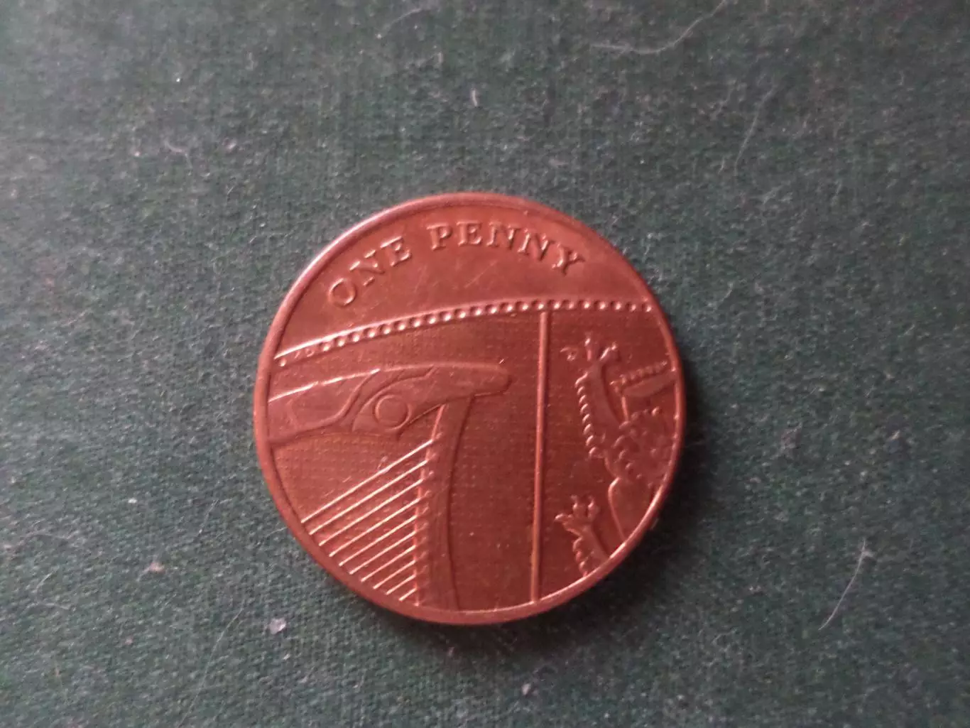 Монета 1 пенни Великобритания 2012 г 1