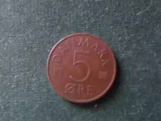 Монета 5 эре Дания 1977 г