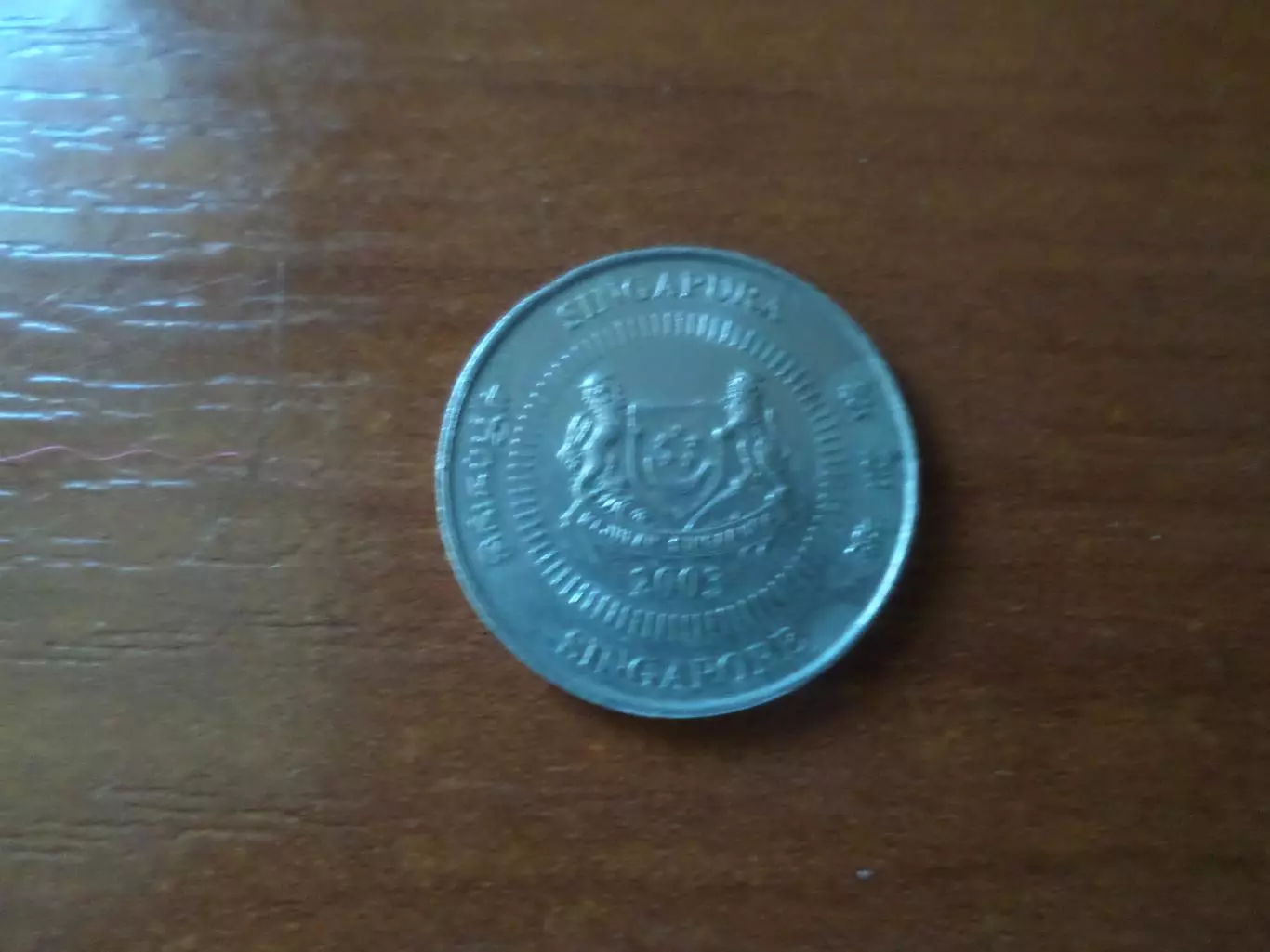 Монета 10 центов Сингапур 2003 г 1