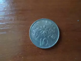 Монета 10 центов Сингапур 2003 г