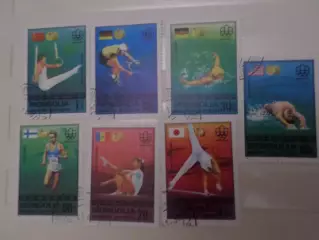 Марки Монголия олимпийские игры Монреаль 1976 г чемпионы гаш