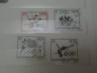 Марки ГДР Олимпийские игры Токио 1964 г гаш