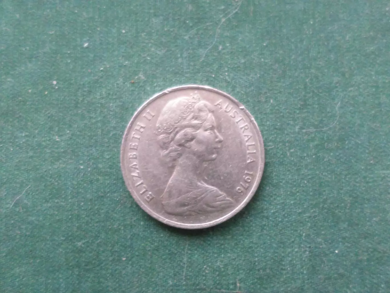 Монета 5 центов Австралия 1976 г