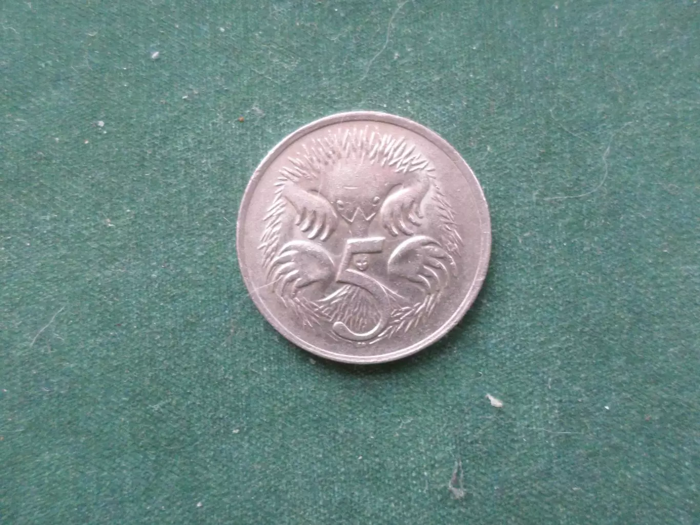 Монета 5 центов Австралия 1976 г 1