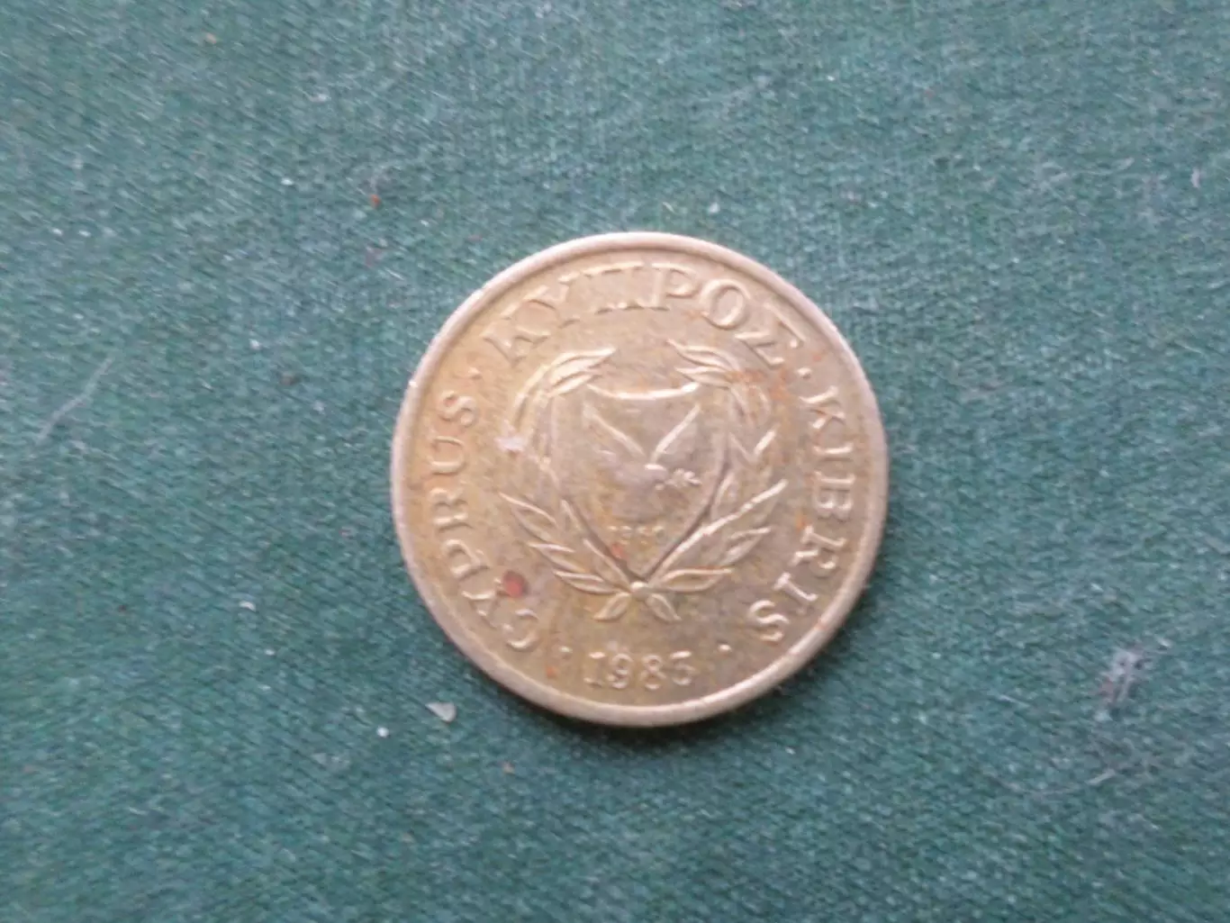 Монета 1 цент Кипр 1983 г