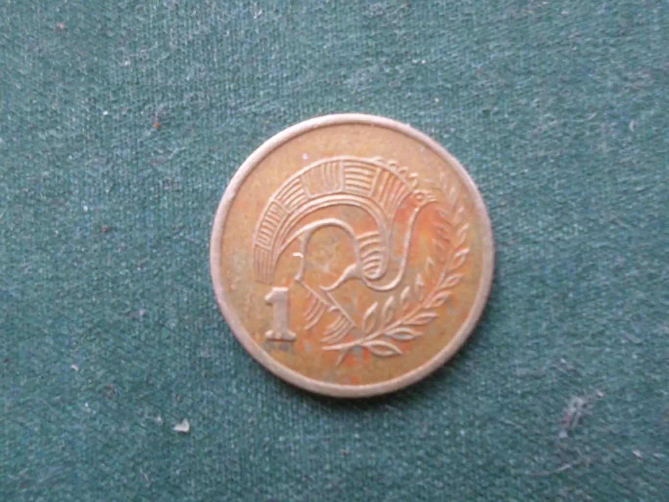 Монета 1 цент Кипр 1983 г 1