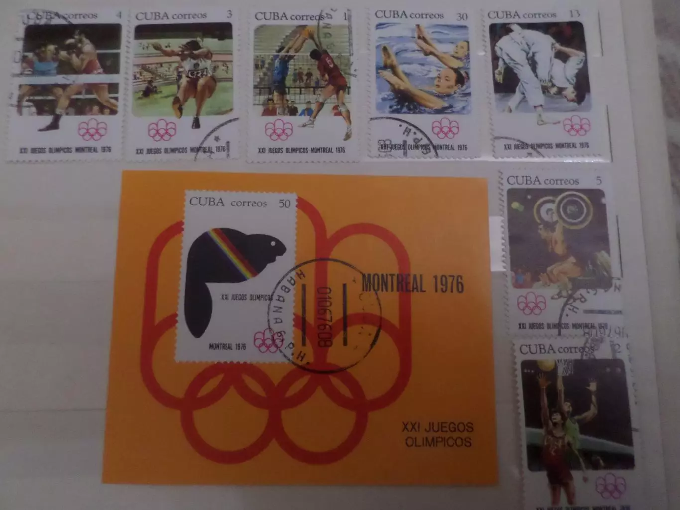 марки Куба Олимпийские игры 1976 г Монреаль Олимпиада-76 гаш