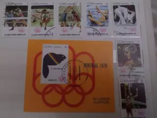 марки Куба Олимпийские игры 1976 г Монреаль Олимпиада-76 гаш