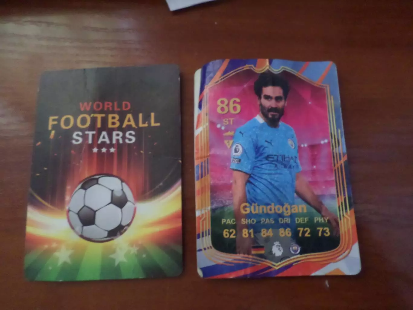 карточка Футбол Гюндоган Манчестер Сити