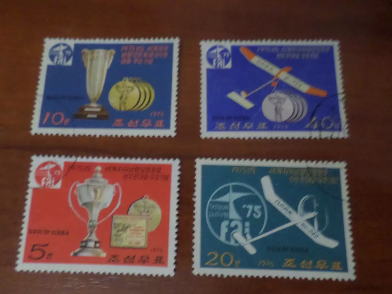 марки КНДР авиамодельный спорт 1976 г негаш