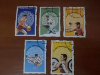 марки Куба спорт 7-е панамериканские игры 1975 г гаш