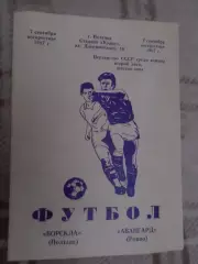 программа Ворскла Полтава - Авангард Ровно 1987 г