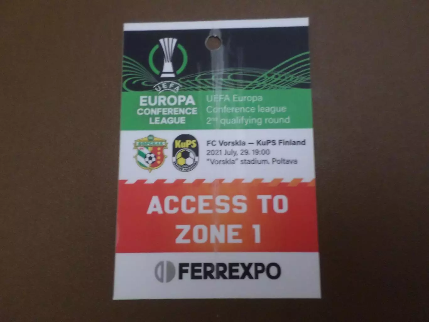 аккредитация к матчу Ворскла Полтава - КуПС Финляндия 29 июля 2021