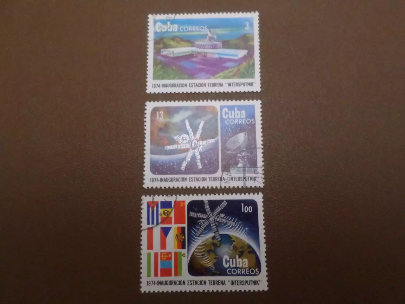Марки Куба Интерспутник 1974 г гаш