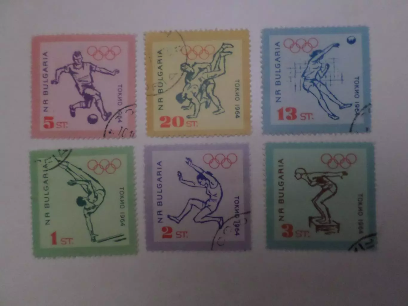 Марки Болгария Олимпийские игры 1964 г Токио гаш