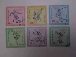 Марки Болгария Олимпийские игры 1964 г Токио гаш
