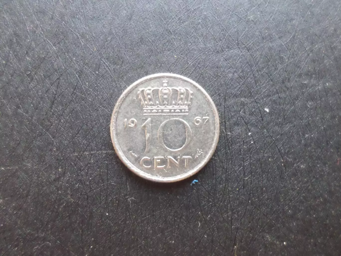 Монеты 10 центов Нидерланды 1967 г